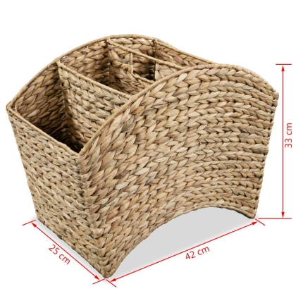 Magazine Holder 42x25x33 cm Water Hyacinth - Image 5