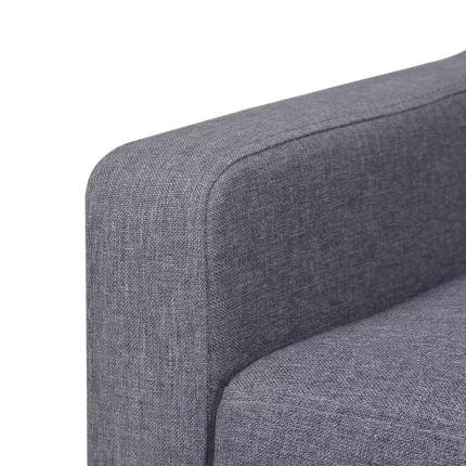 Sofa Set 2 Pieces Fabric Grey - Image 10