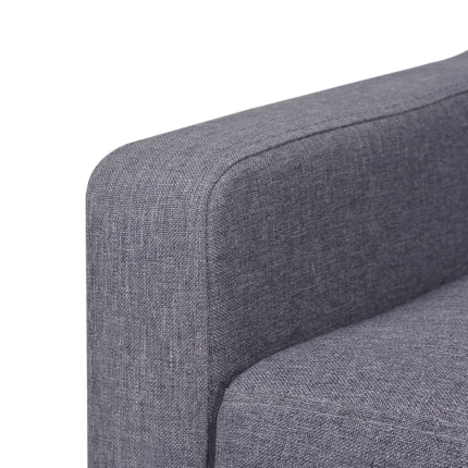Sofa Set 2 Pieces Fabric Grey - Image 10