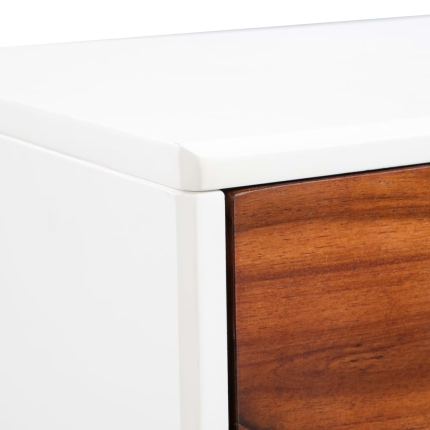 Sideboard Solid Acacia Wood 115x35x70 cm - Image 7