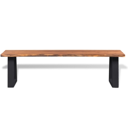 Bench Solid Acacia Wood 160 cm - Image 2