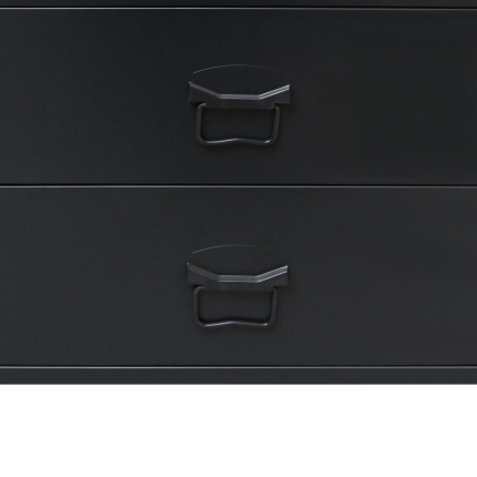 Chest of Drawers Metal Industrial Style 78x40x93 cm Black - Image 6