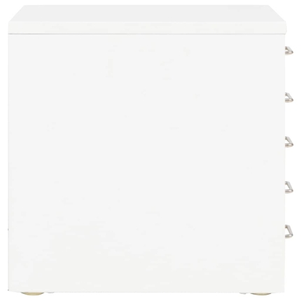 Filing Cabinet with 5 Drawers Metal 28x35x35 cm White - Image 5
