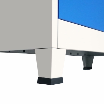 Office Cabinet Metal  90x40x90 cm Grey and Blue - Image 7