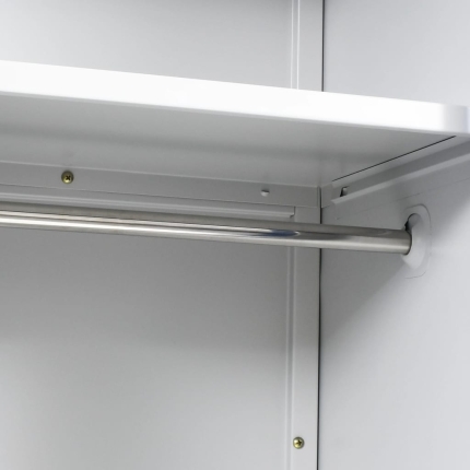 Locker Cabinet with 2 Doors Metal 90x40x180 cm Grey and Blue - Image 2