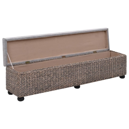 Bench Seagrass 140x29x36 cm Grey - Image 5