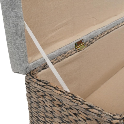 Bench Seagrass 140x29x36 cm Grey - Image 8