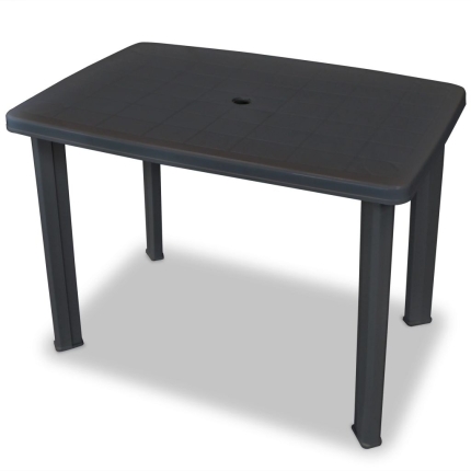 3 Piece Bistro Set Plastic Anthracite - Image 4