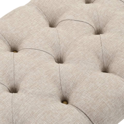 Storage Bench 103x51x44 cm Solid Wood and Fabric - Image 7