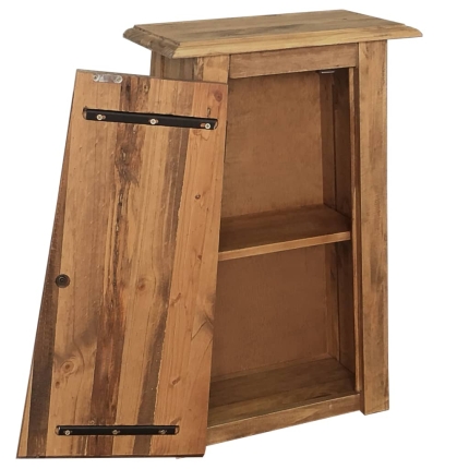 Bathroom Wall Cabinet Solid Recycled Pinewood 42x23x70 cm - Image 5