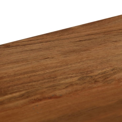 Dining Bench Solid Acacia Wood and Steel 160x40x45 cm - Image 6