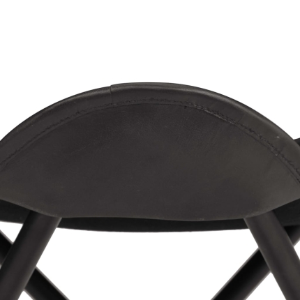 Butterfly Stool Black Real Leather - Image 4