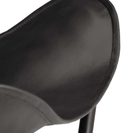Butterfly Stool Black Real Leather - Image 5