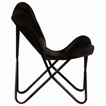 Butterfly Chair Black Kids Size Real Leather - Image 5