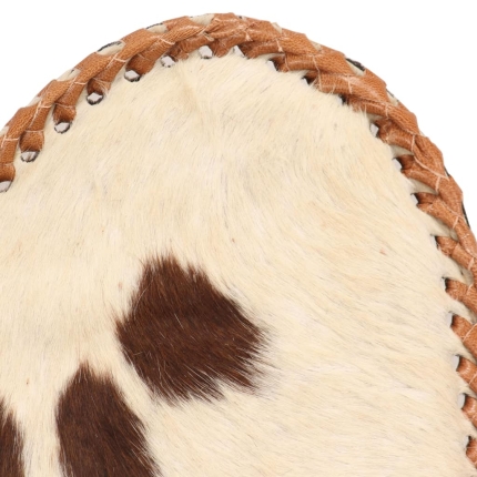 Butterfly Chair Brown and White Genuine Goat Leather - Image 5