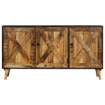 Sideboard Solid Mango Wood 140x35x75 cm - Image 5