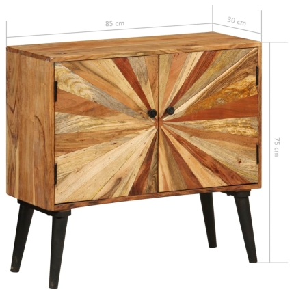 Sideboard Solid Mango Wood 85x30x75 cm - Image 11
