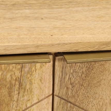 Sideboard Solid Mango Wood 80x30x75 cm - Image 2