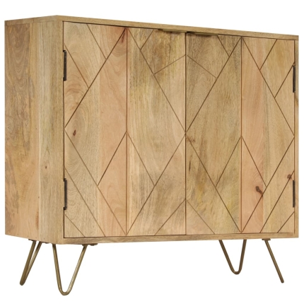 Sideboard Solid Mango Wood 80x30x75 cm - Image 4