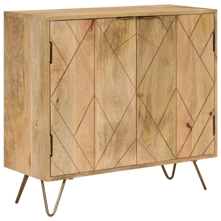 Sideboard Solid Mango Wood 80x30x75 cm - Image 5