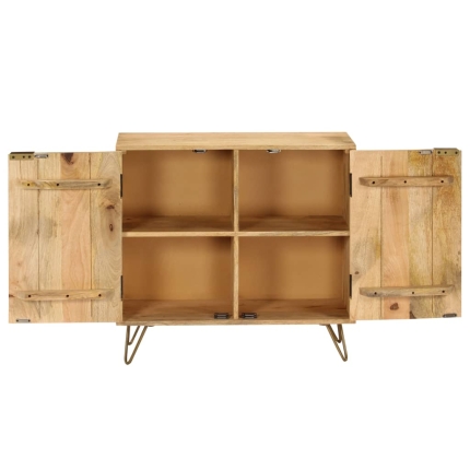 Sideboard Solid Mango Wood 80x30x75 cm - Image 7