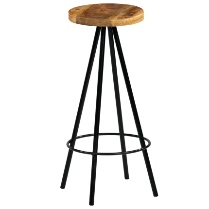 Bar Chairs 2 pcs Solid Mango Wood - Image 11