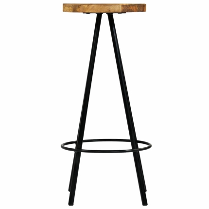 Bar Chairs 2 pcs Solid Mango Wood - Image 3
