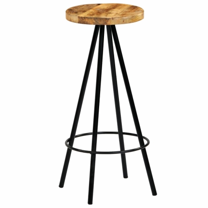 Bar Chairs 2 pcs Solid Mango Wood - Image 4