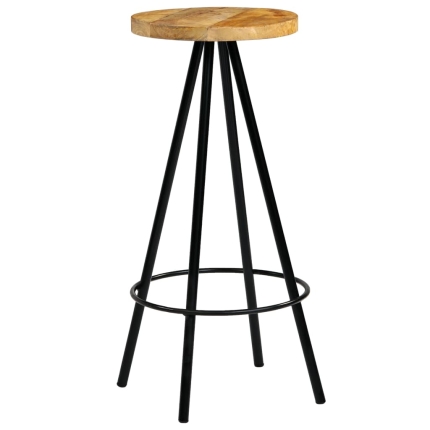 Bar Chairs 2 pcs Solid Mango Wood - Image 8