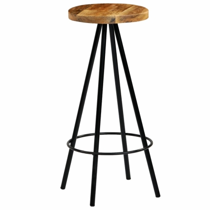Bar Chairs 2 pcs Solid Mango Wood - Image 9