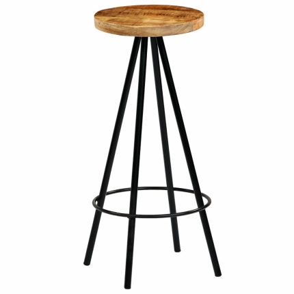 Bar Chairs 2 pcs Solid Mango Wood - Image 10