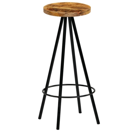 Bar Chairs 4 pcs Solid Mango Wood - Image 2