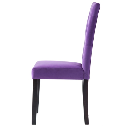 Dining Chairs 4 pcs Purple Velvet - Image 6
