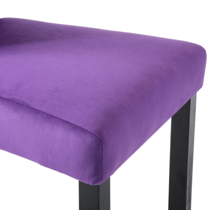 Dining Chairs 4 pcs Purple Velvet - Image 8