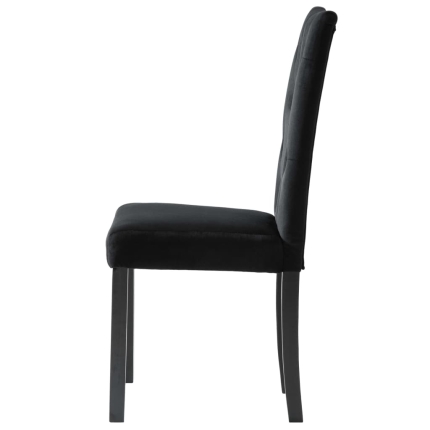 Dining Chairs 4 pcs Black Velvet - Image 6