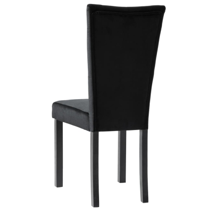 Dining Chairs 4 pcs Black Velvet - Image 7