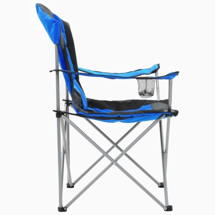 Folding Camping Chairs 2 pcs 96x60x102 cm Blue - Image 6