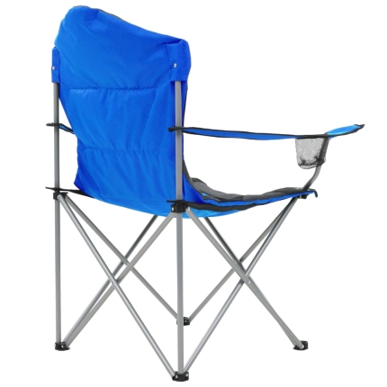 Folding Camping Chairs 2 pcs 96x60x102 cm Blue - Image 7