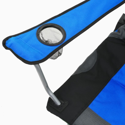 Folding Camping Chairs 2 pcs 96x60x102 cm Blue - Image 10
