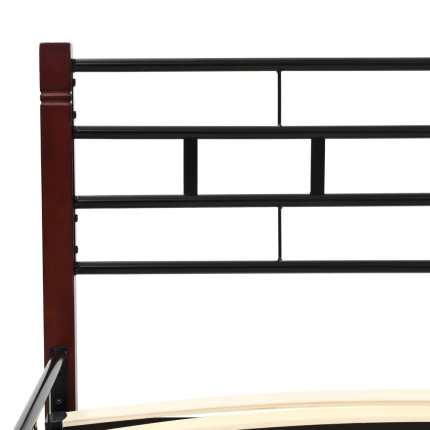 Bed Frame Black Metal 183x203 cm - Image 5