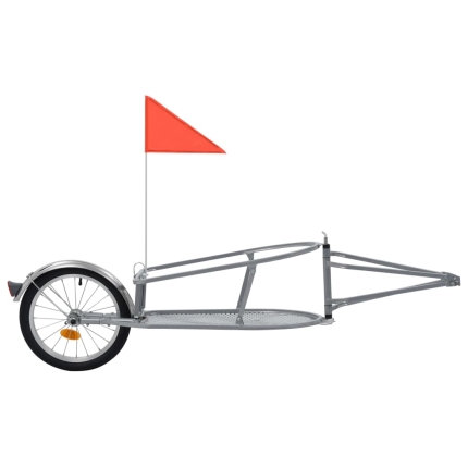 Bike Luggage Trailer with Bag Orange and Black - Image 3