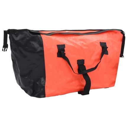 Bike Luggage Trailer with Bag Orange and Black - Image 4