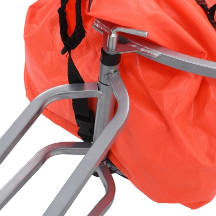 Bike Luggage Trailer with Bag Orange and Black - Image 5