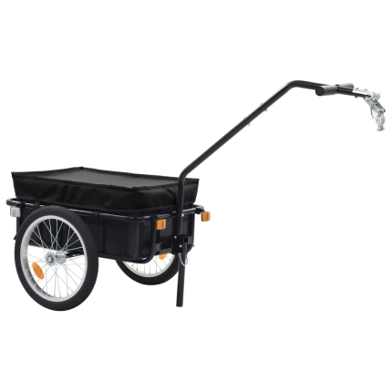 Bike Cargo Trailer/Hand Wagon 155x61x83 cm Steel Black - Image 2
