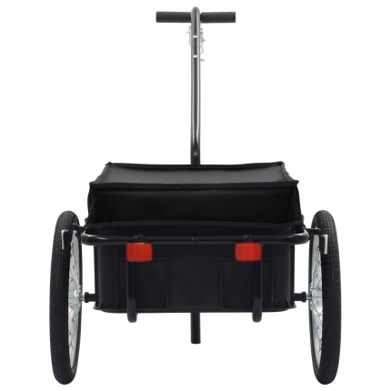 Bike Cargo Trailer/Hand Wagon 155x61x83 cm Steel Black - Image 4