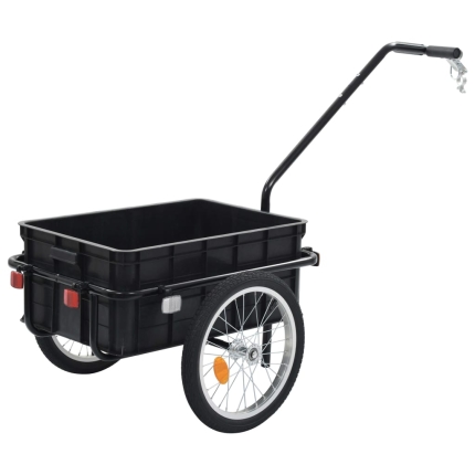 Bike Cargo Trailer/Hand Wagon 155x61x83 cm Steel Black - Image 7
