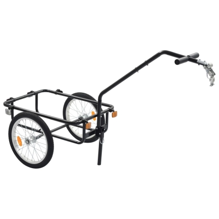 Bike Cargo Trailer/Hand Wagon 155x61x83 cm Steel Black - Image 8