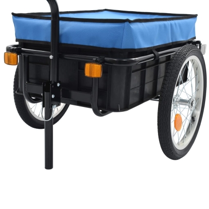 Bike Cargo Trailer/Hand Wagon 155x61x83 cm Steel Blue - Image 6