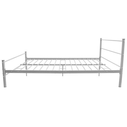 Bed Frame Grey Metal Double Size - Image 4