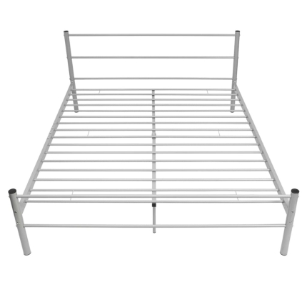 Bed Frame Grey Metal King Size - Image 3